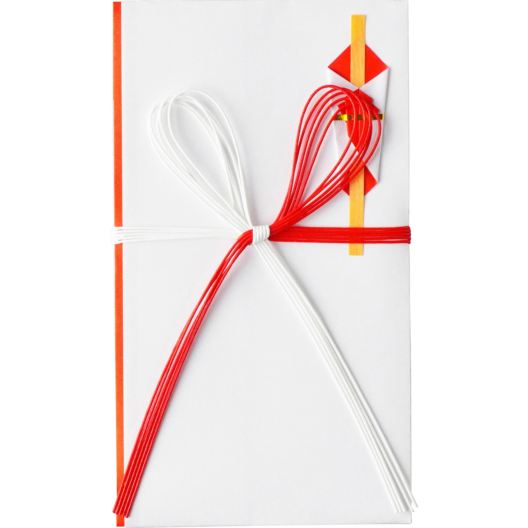 キ007 金封 紅白5本 花結び 字なし 1枚 菅公工業 【通販モノタロウ】