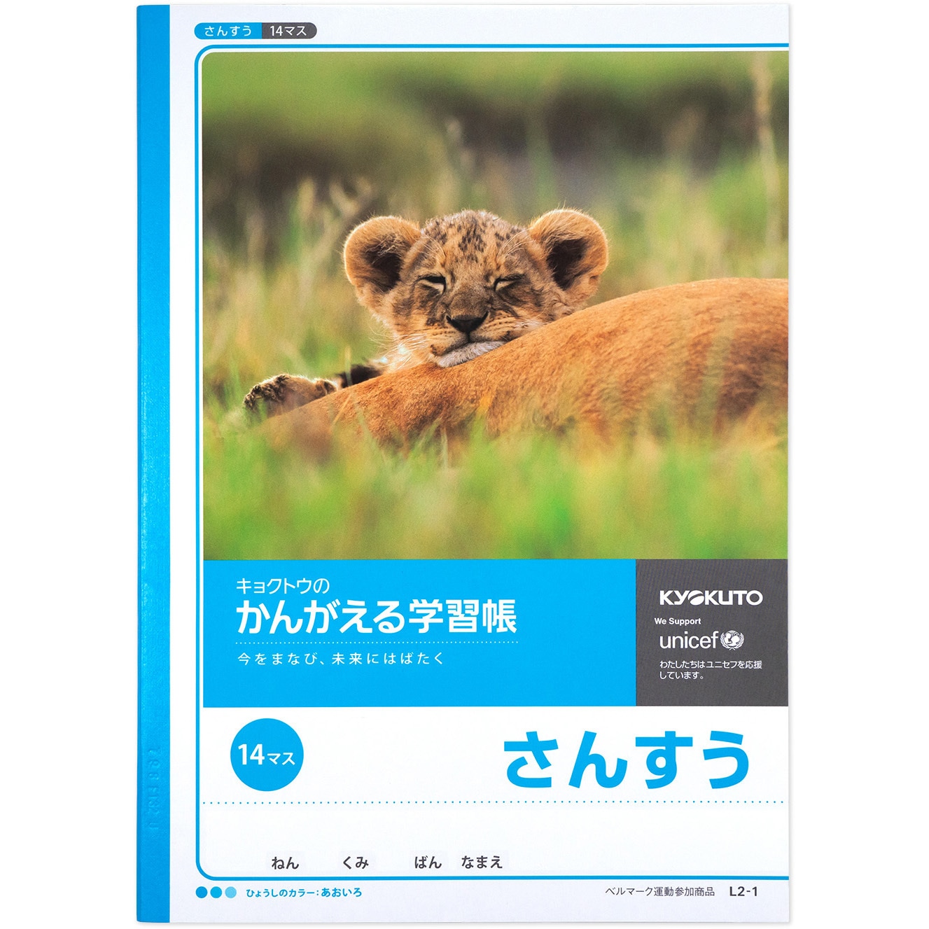L2-1 かんがえる学習帳 算数14マス 日本ノート サイズB5 1冊 L2-1