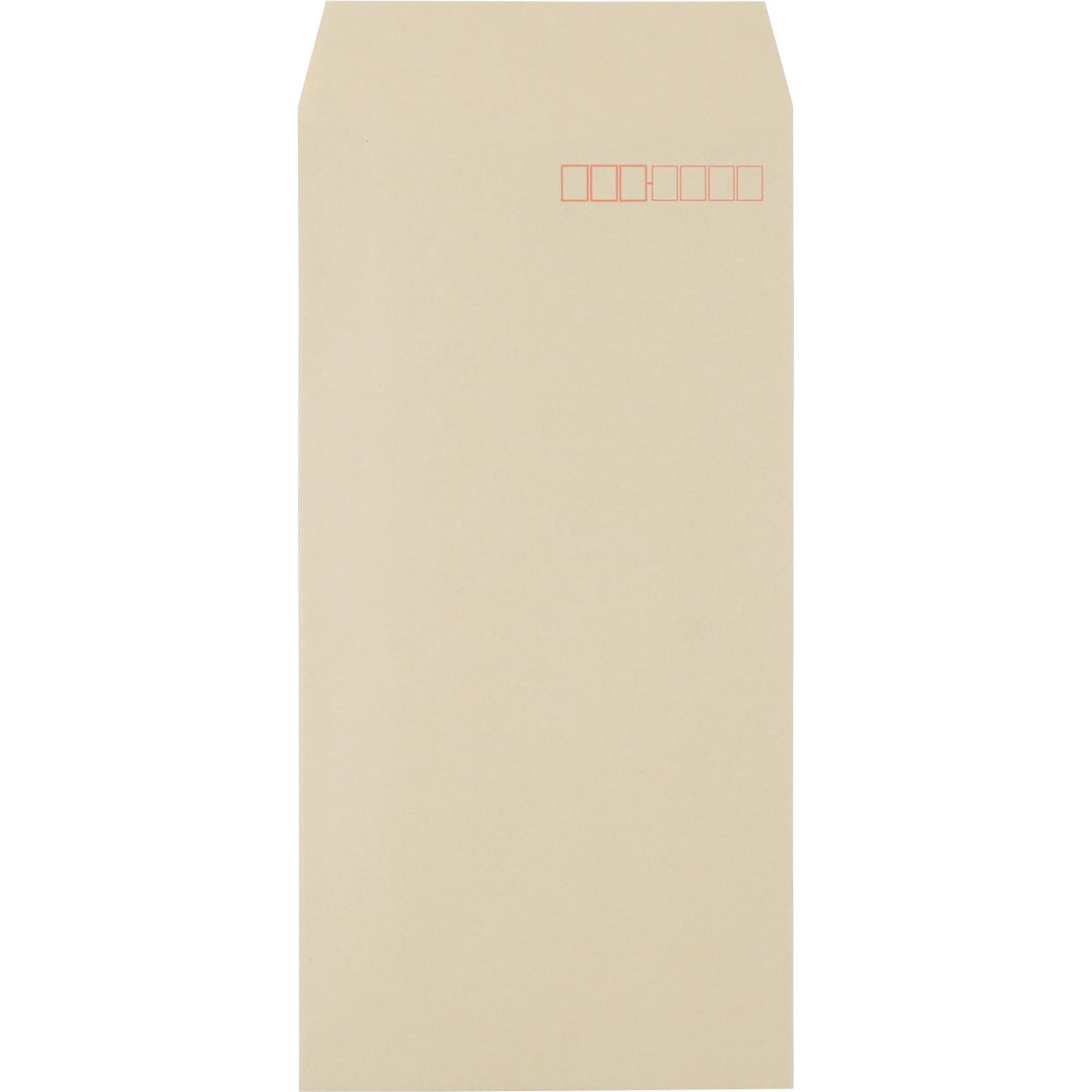 ★ishikawa.★　2000枚　テープ付き　長3封筒 3464 ワンタッチシール付長3封筒100枚〒枠付 壽堂紙製品 茶色 - 【通販