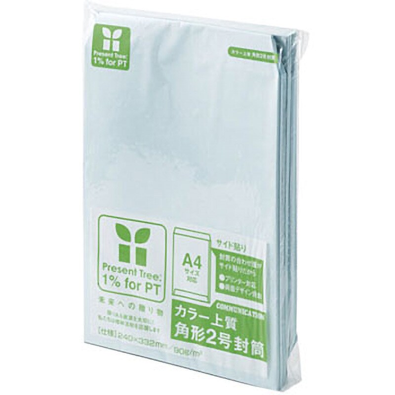 2162 カラー上質封筒 角2・100枚 1パック(100枚) 壽堂紙製品 【通販