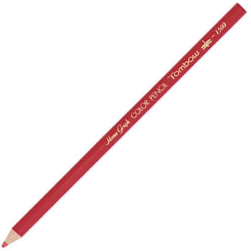 【新品】（まとめ）トンボ鉛筆 色鉛筆 単色 12本入 1500-26 朱 【×5セット】