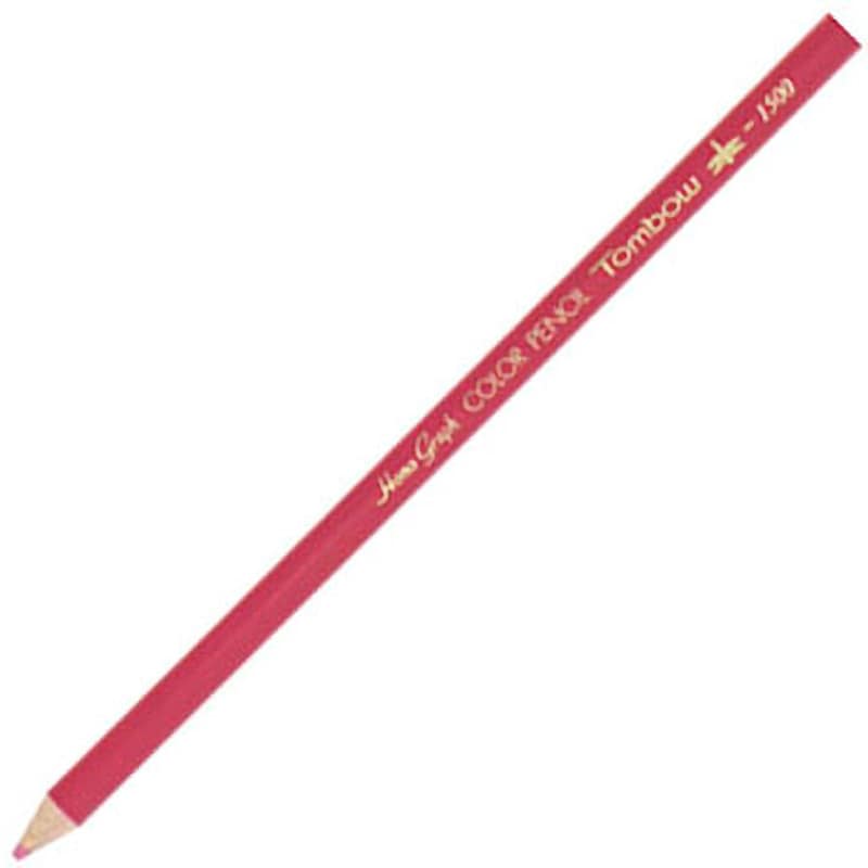 トンボ鉛筆 トンボ鉛筆 色鉛筆 1500単色 うす紅色 1ダース 1500-27