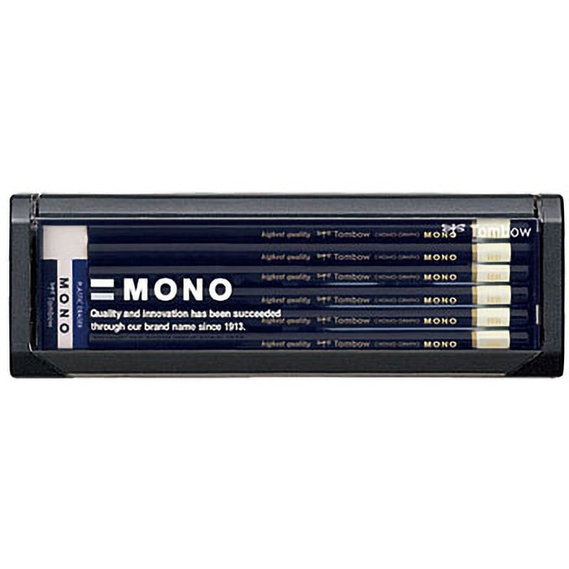 MONO-HB 鉛筆モノ トンボ鉛筆 デッサン用 芯色:黒 HB 1ダース(12
