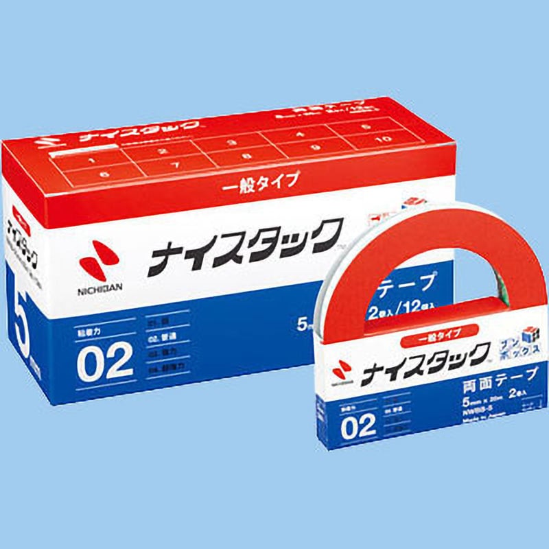 NWBB-5 再生紙両面テープ ナイスタック 一般タイプ ブンボックス 1箱 