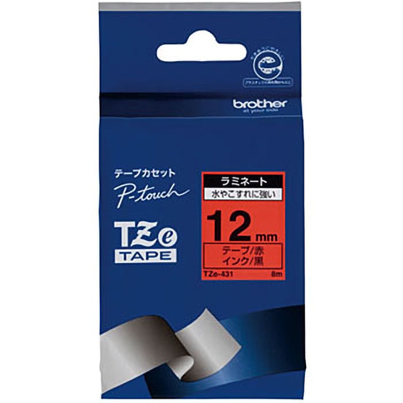 TZe-431 ピータッチ ラミネートテープ brother(ブラザー) テープ地色