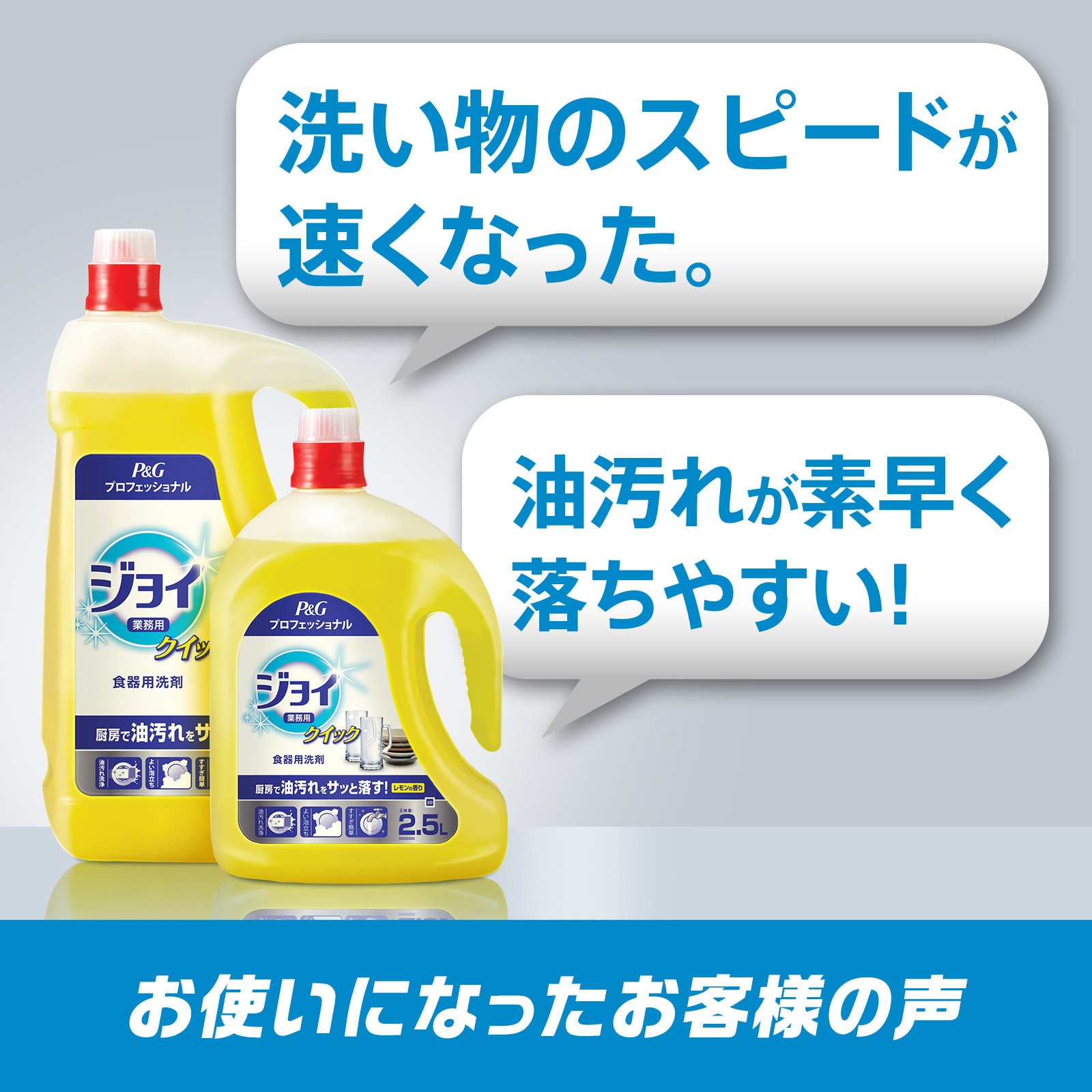 304647 【大容量】 ジョイ クイック 食器用洗剤 業務用 レモンの香り 