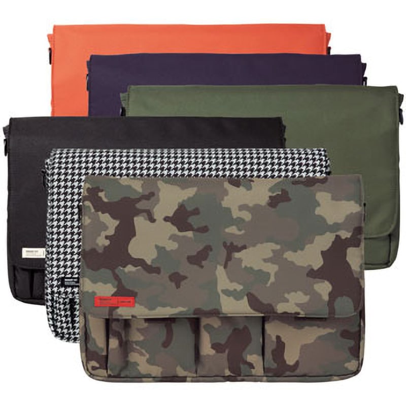 （まとめ）LIHITLAB フラットポーチ（M） A-7767-11 ネイビー〔×5セット〕