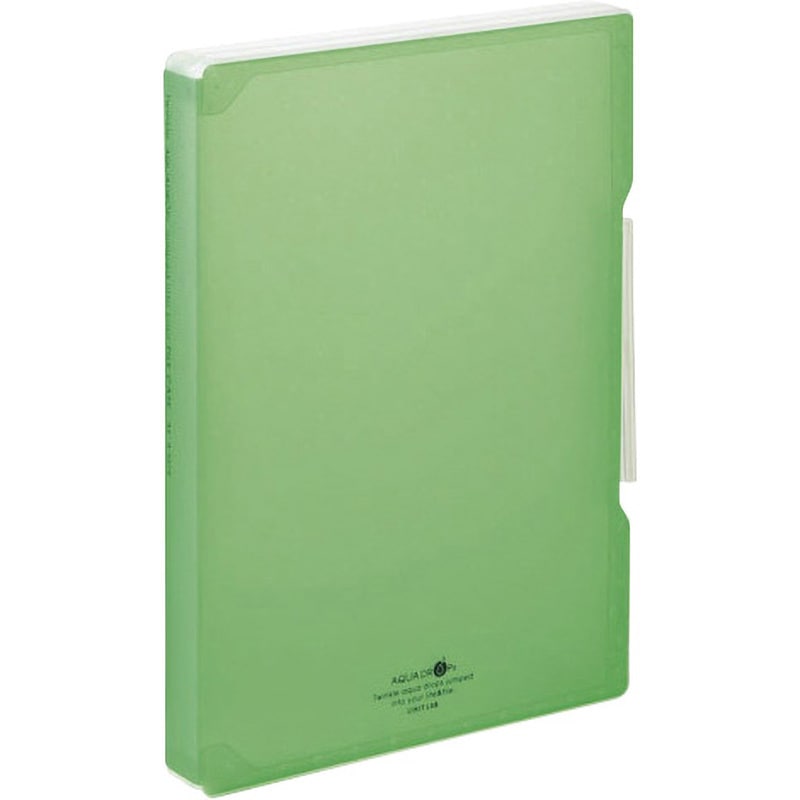 A-5029-6 AQUA DROPs ファイルケース A4 リヒトラブ 黄緑色 材質PP A