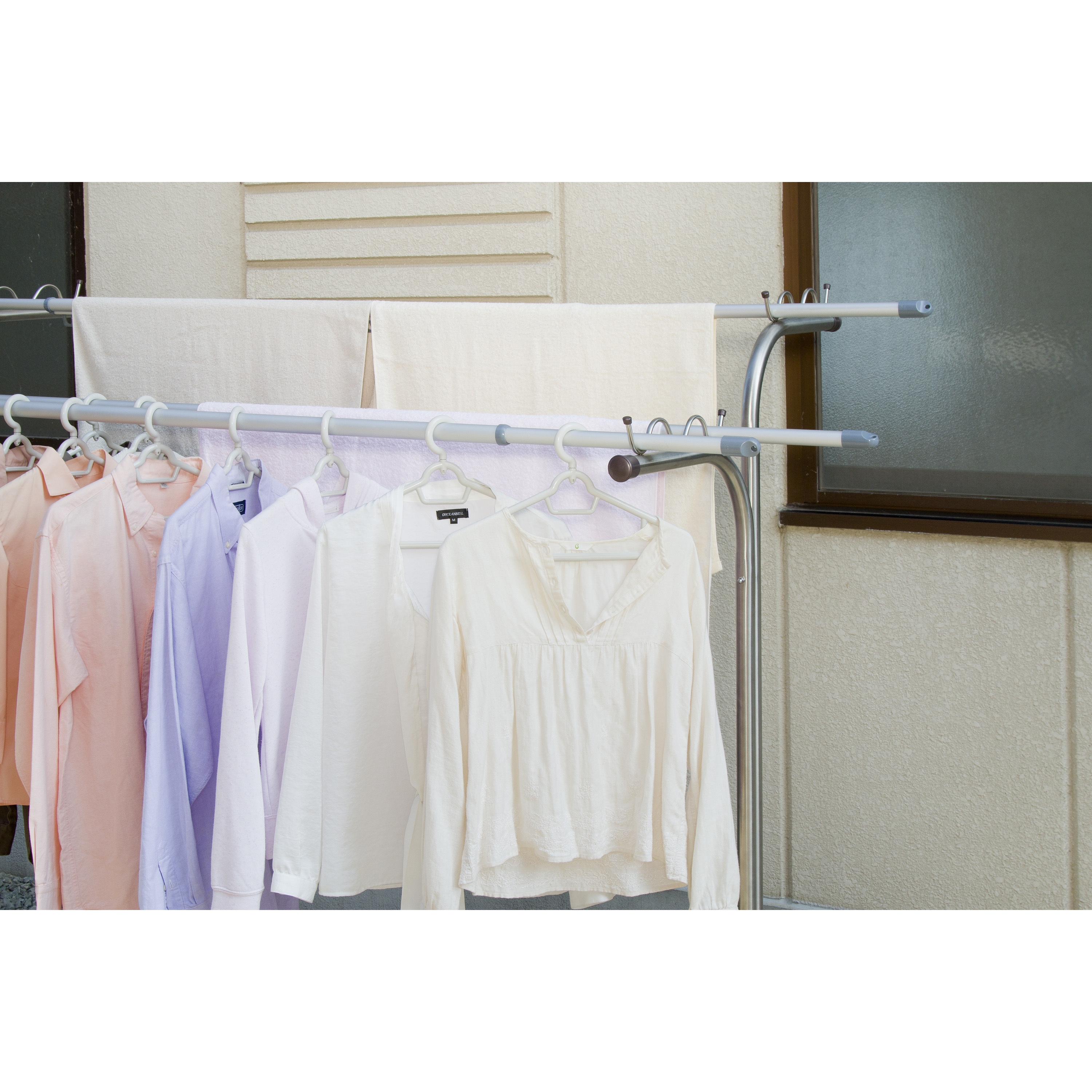 N-ASU-260 オールステンレス物干し竿 アイリスオーヤマ 長さ1.4～2.5m