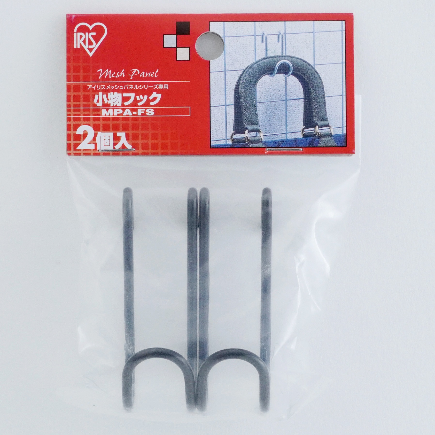 MPA-FS メッシュパネル小物フック アイリスオーヤマ 縦74mm横25mm厚さ 