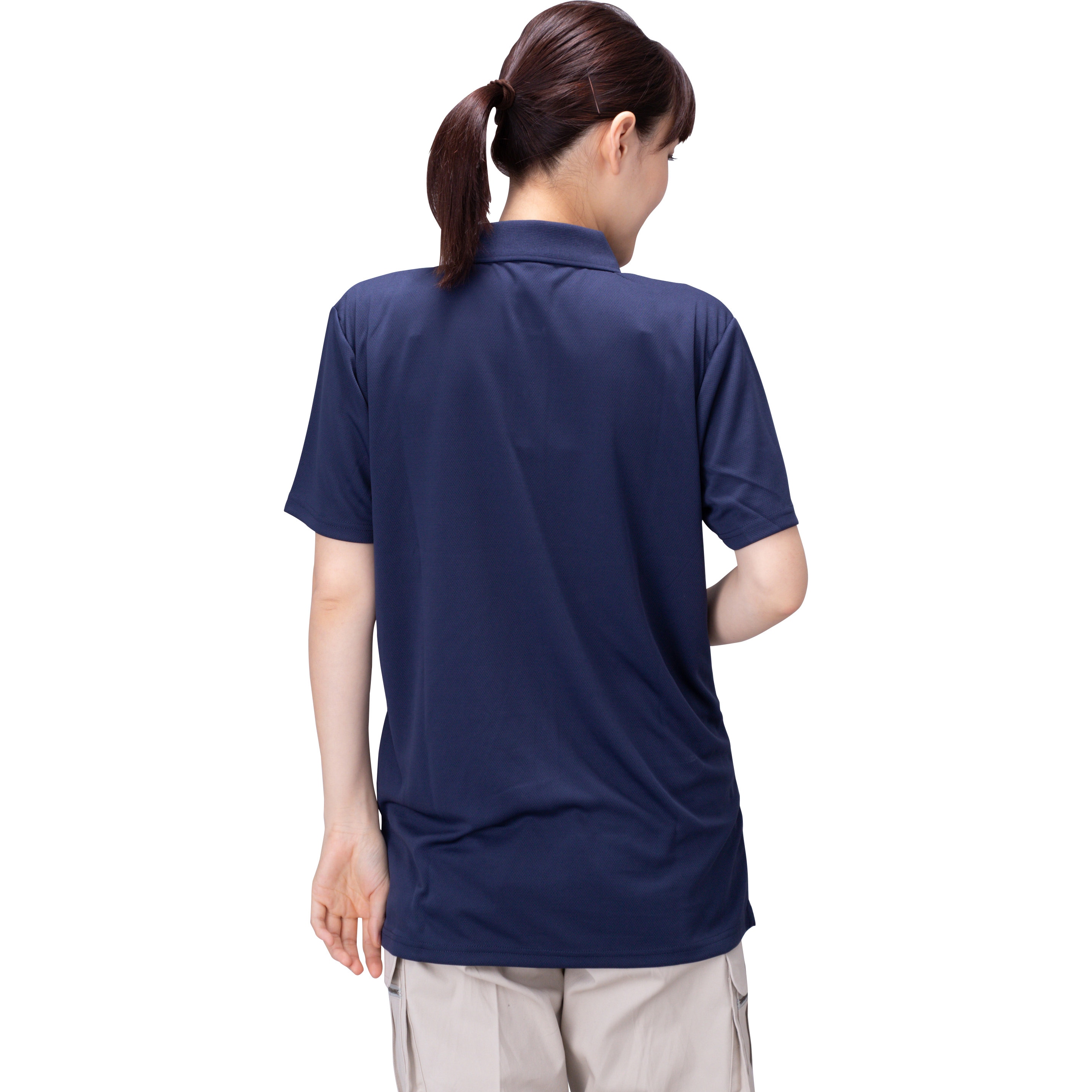 MP1000 ポロシャツ 吸乾 半袖 モノタロウ ネイビー色 サイズM MP1000