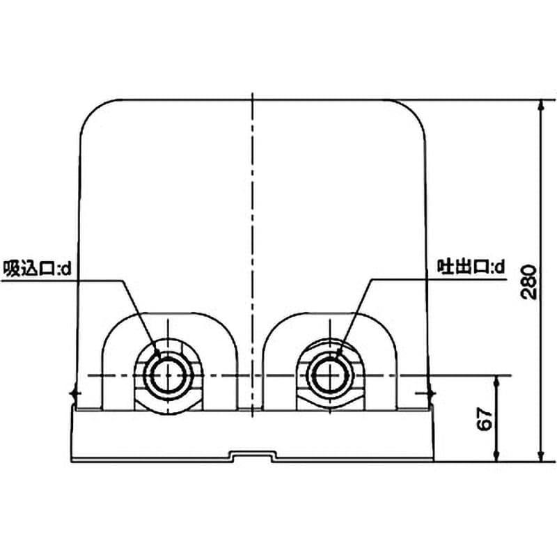 NR256S カワエース NR形 川本ポンプ(川本製作所) 吐出口径25mm NR256S - 【通販モノタロウ】