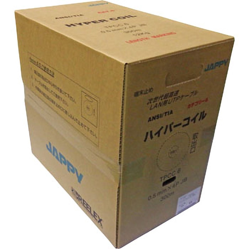 TPCC6 0.5 MMX 4P 薄青 JB Cat．6対応LANケーブル JAPPY 300m より線 薄青色