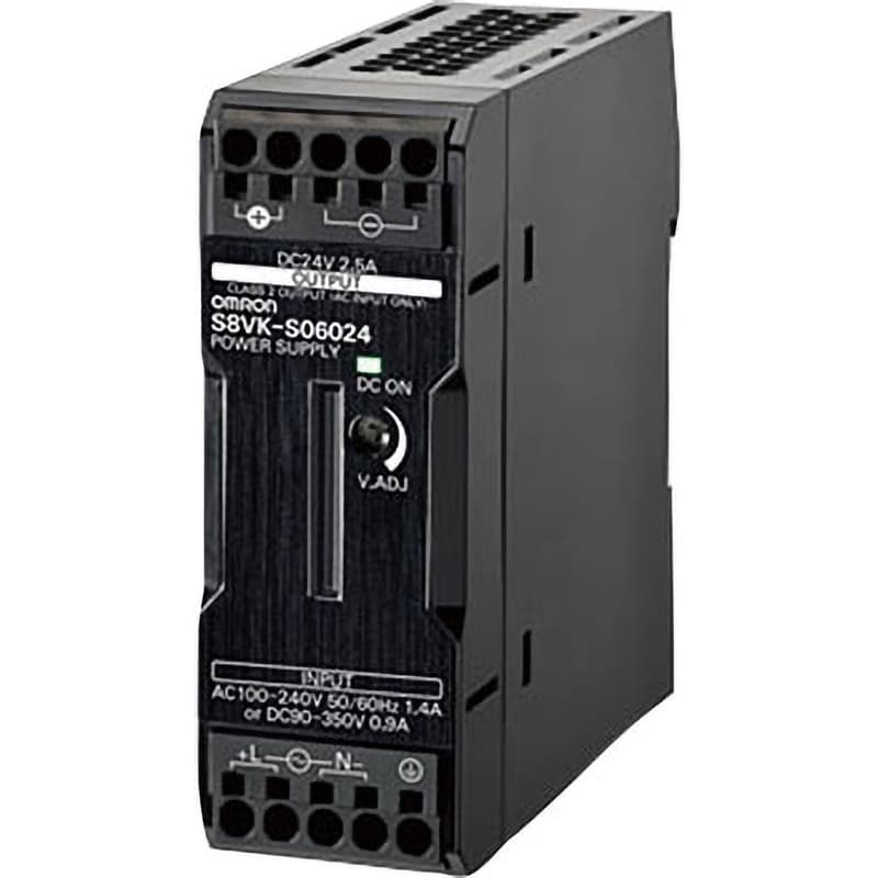 スイッチングパワーサプライ S8VK-S カバー付き DC24V 120W 入力電圧範囲(許容)AC85～264/DC90～350V 5A 1個