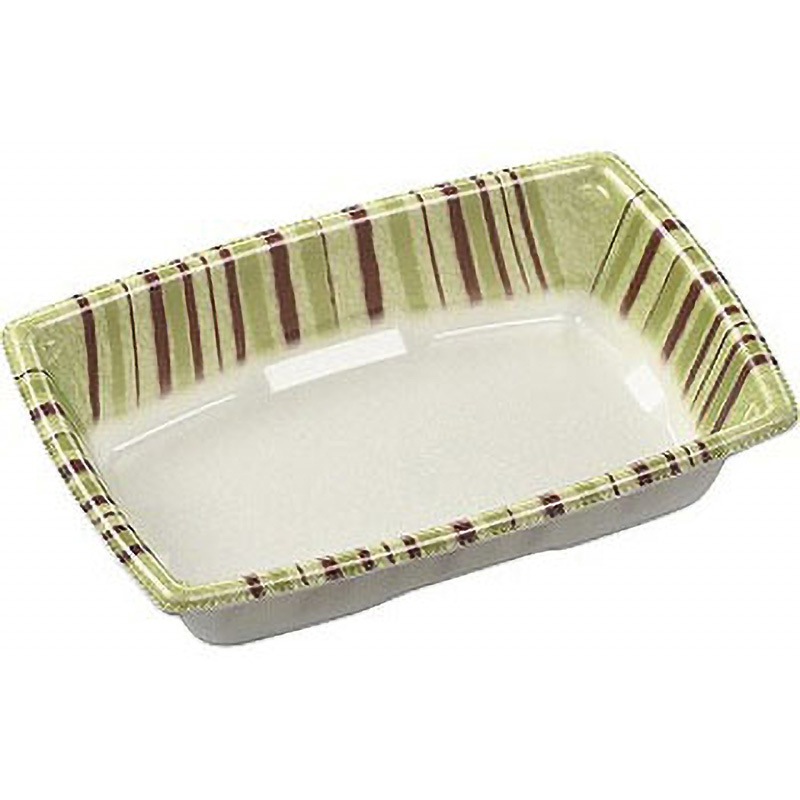 16-11(35) 角盛鉢  本体 エフピコ とくさ緑  1ケース(50枚×24袋) 9,995円