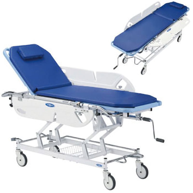 省力昇降式ストレッチャー(サイドレール水平固定タイプ) 日進医療器(車