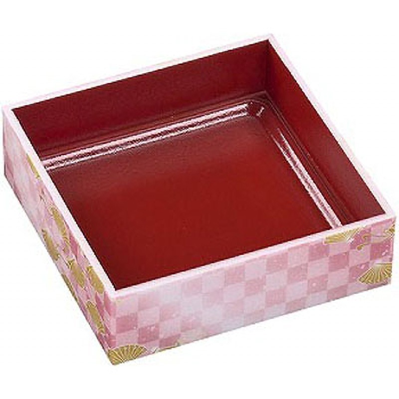 133-133(V) WPS-角 エフピコ 市松春扇  1ケース(30枚×12袋)