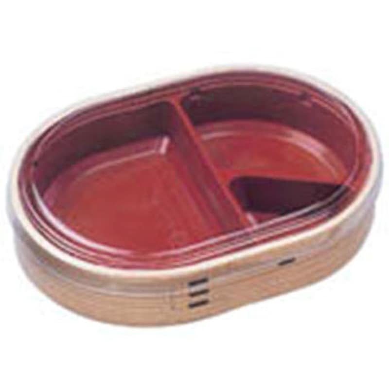 WU-407(R) 弁当容器  透明蓋付 エフピコ わっぱ  1ケース(15枚×16袋)