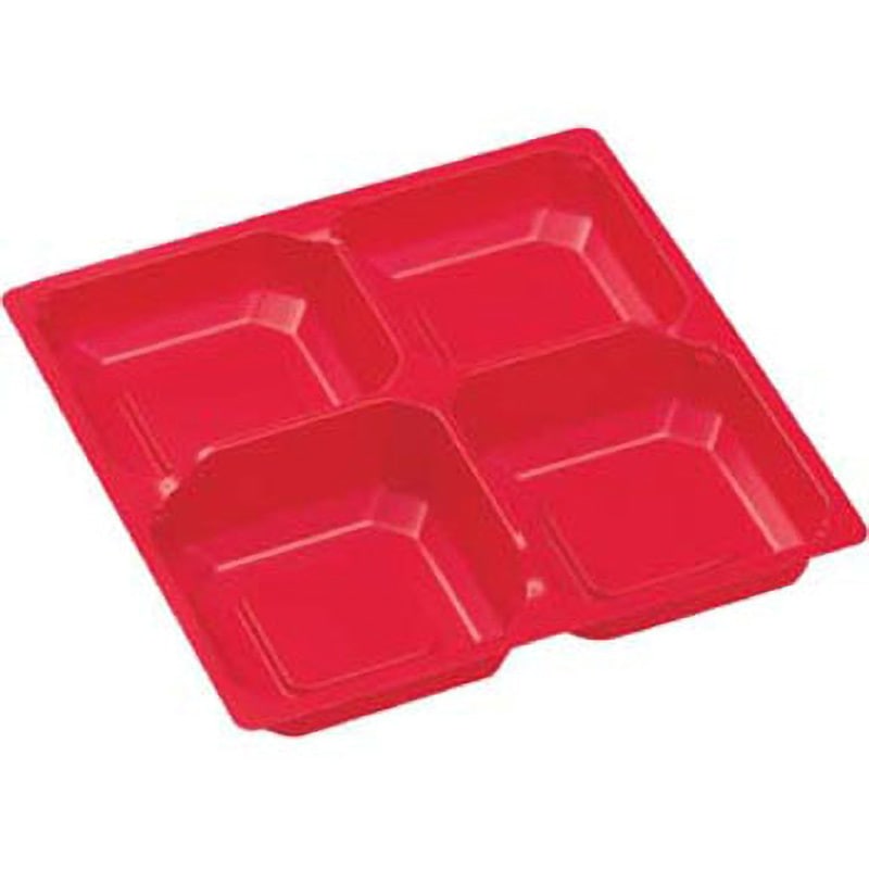 SU-150-N1 弁当容器 赤 SD(内装) エフピコ 中仕切  1ケース(50枚×18袋)