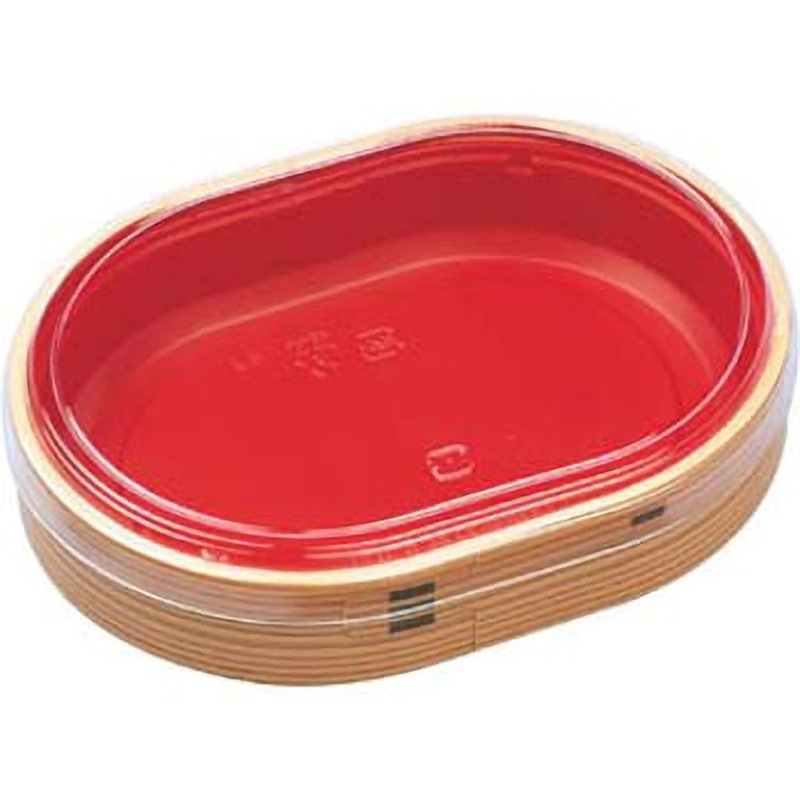 WU-406S わっぱ  透明蓋付(V) エフピコ 本体