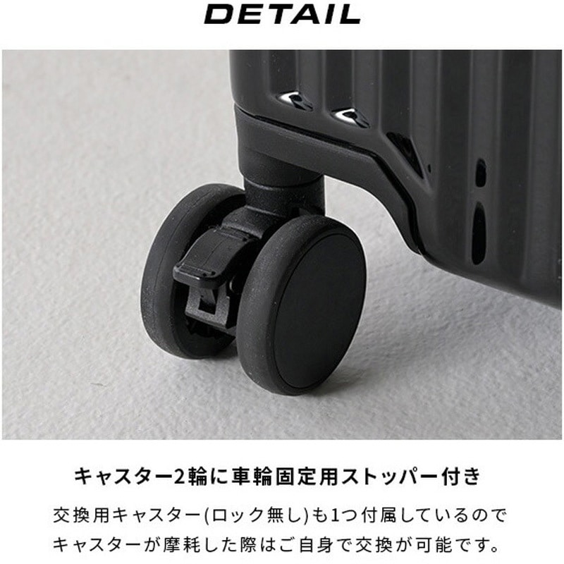 KK022ーL キャリーケース フロントオープン カップホルダー USB充電