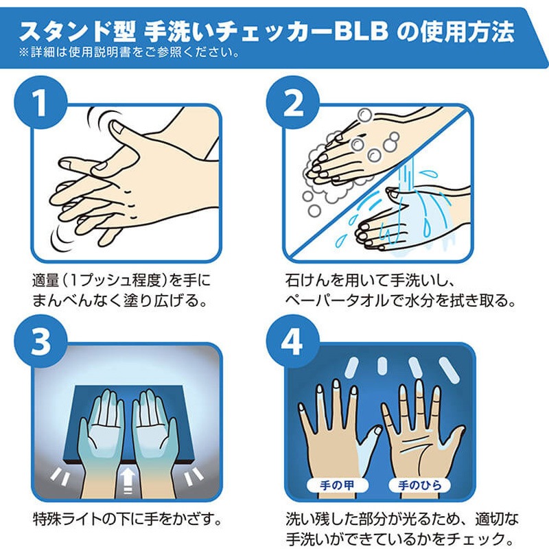 41127 スタンド型手洗いチェッカーBLB 1個 SARAYA(サラヤ) 【通販