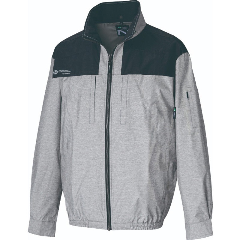 NA-1142/杢グレー/4L Nクールウェア 長袖 上部ファン 胸ポケ チタン 3Dエリ NSP 杢グレー色 サイズ4L 12,980円