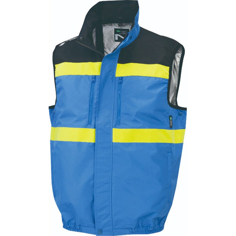 NC-1072/ブルーイエロー/S Nクールウェア 反射材ベスト 上部ファン チタン 3Dエリ NSP ブルーイエロー色