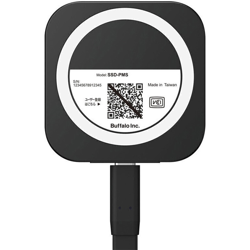 SSD-PMS500U3-BA スマートフォン向けマグネット対応SSD USB3.2Gen2