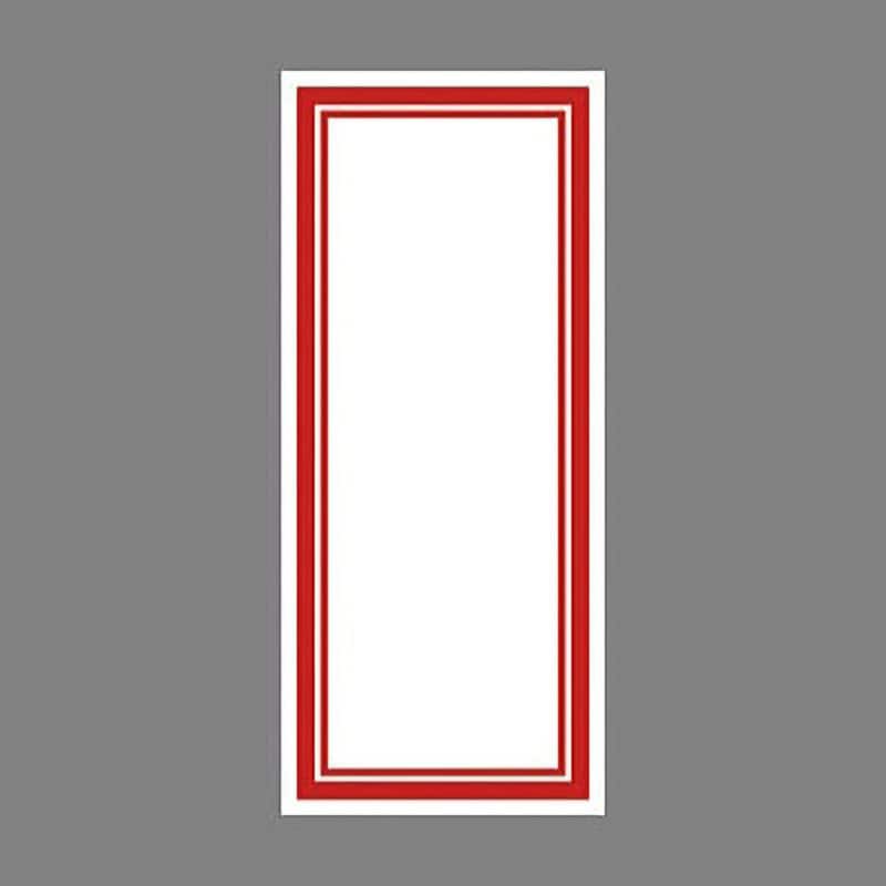 16-4009 赤枠カード 1冊(100枚) ササガワ(タカ印) 【通販サイトMonotaRO】