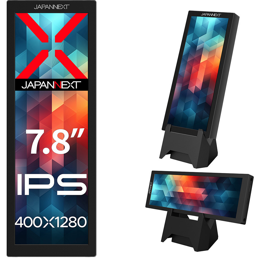 JN-MD-IPS7842 モバイル7.84型/400×1280/HDMI×1、Type-C×1/ブラック/スピーカー無/2年保証 JAPANNEXT 非光沢 パネルIPS(ADS) 軽減
