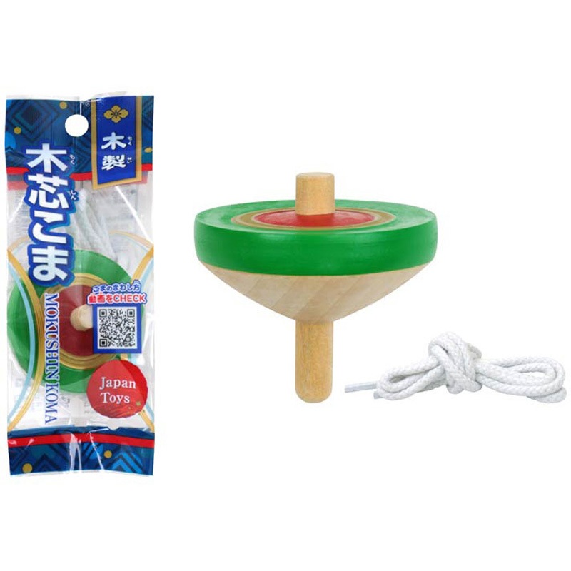 76224 木芯こま 池田工業社 コマ×1・ヒモ×1本 12個入
