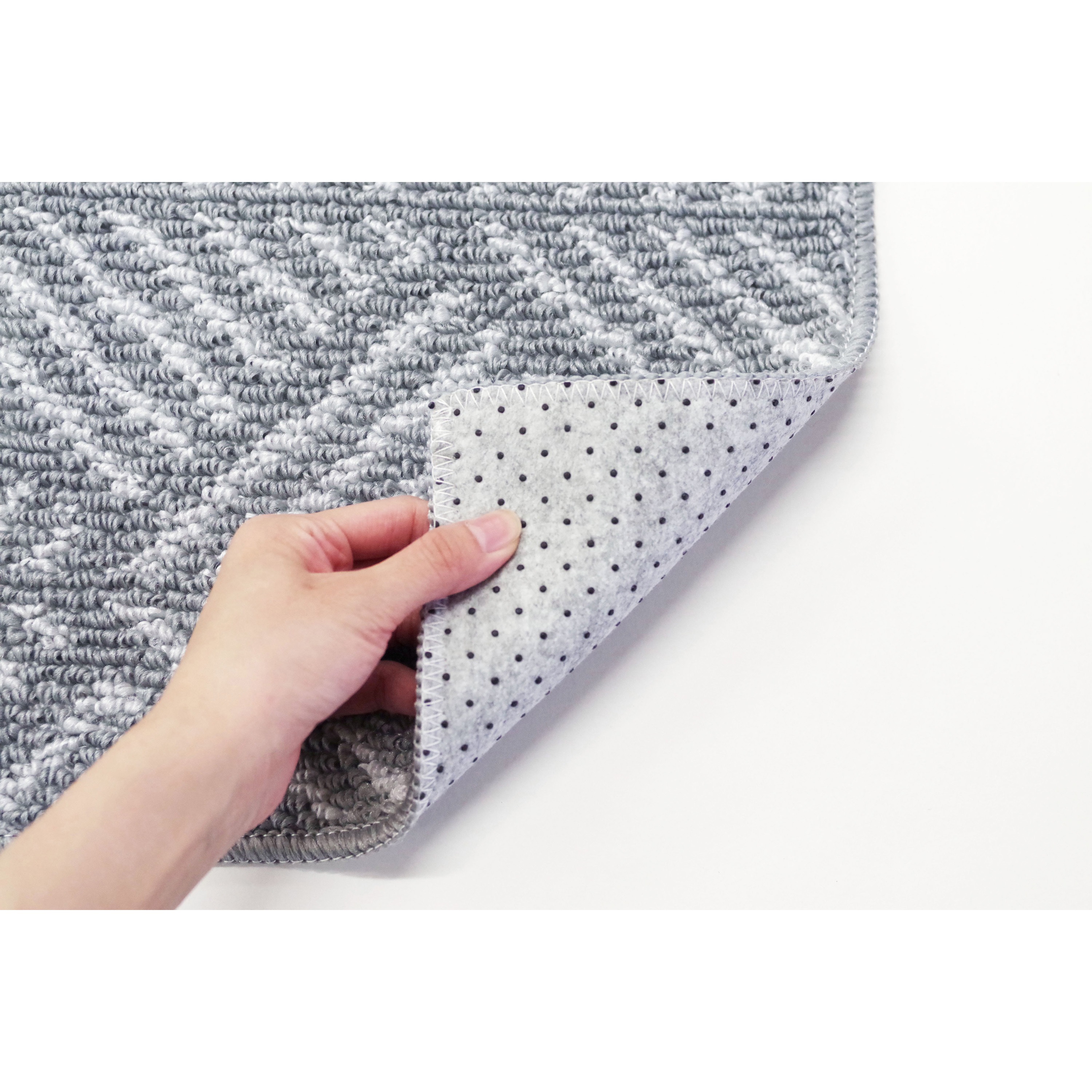 キッチンマット Lugn 45×252cm （ 45cm 252cm すべり止め 洗える おしゃれ キッチン マット ラグ 台所マット キッチン用マット 台所用マット キッチンラグ 長方形 軽量 滑り止め シンプル 北欧 ）