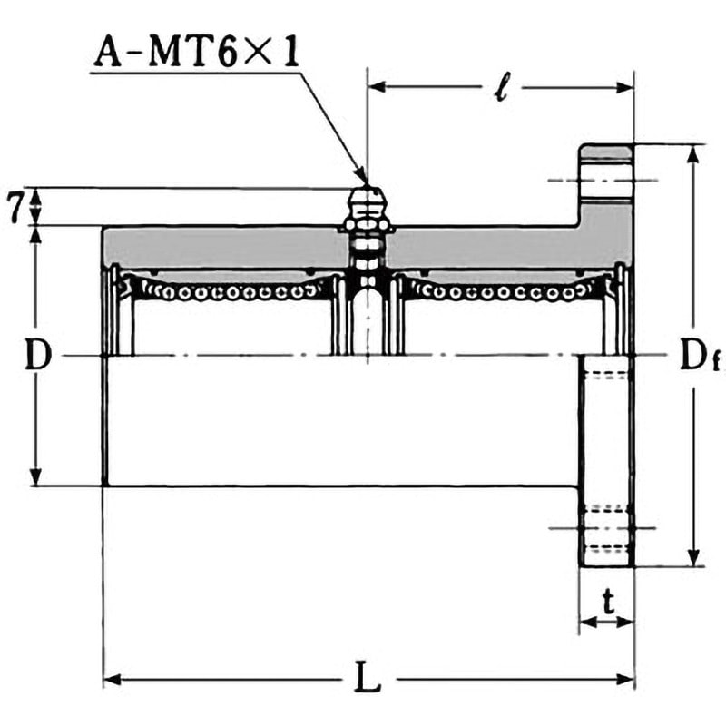 オザック精工 LFWK25 アルミケース・ハウジング ダブル・角型フランジ
