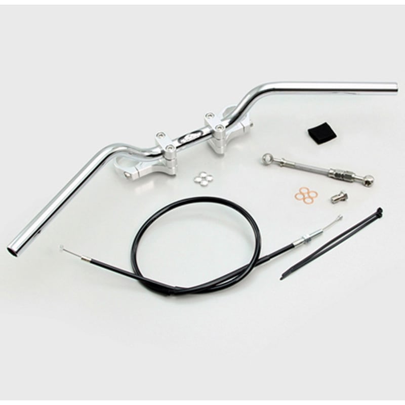 HBK685AS BMコンチ2型 バーハンドルkit ハリケーン シルバー色   HBK685AS