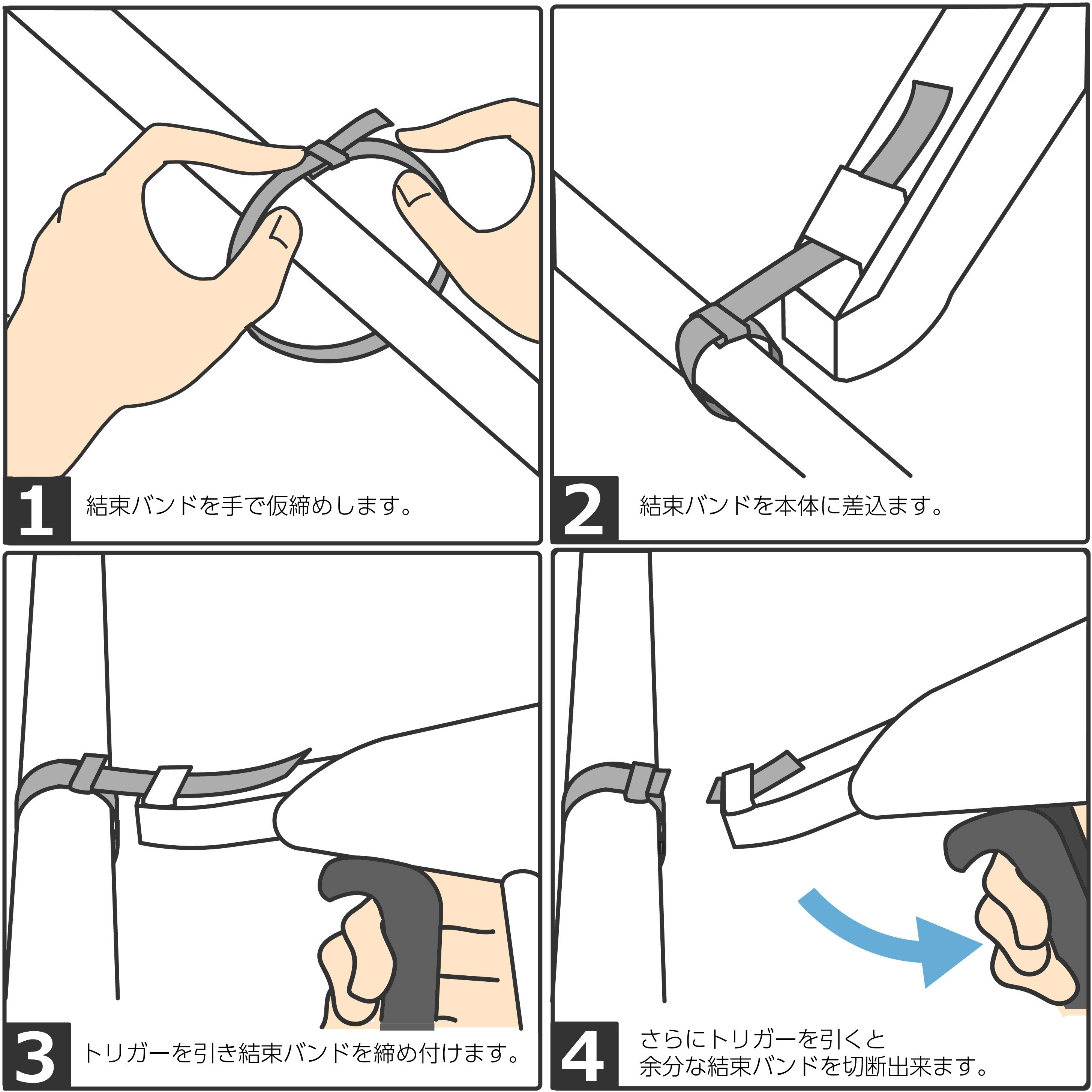 ステンレスバンド結束工具 ガンタイプ モノタロウ 1個 通販モノタロウ 24735053