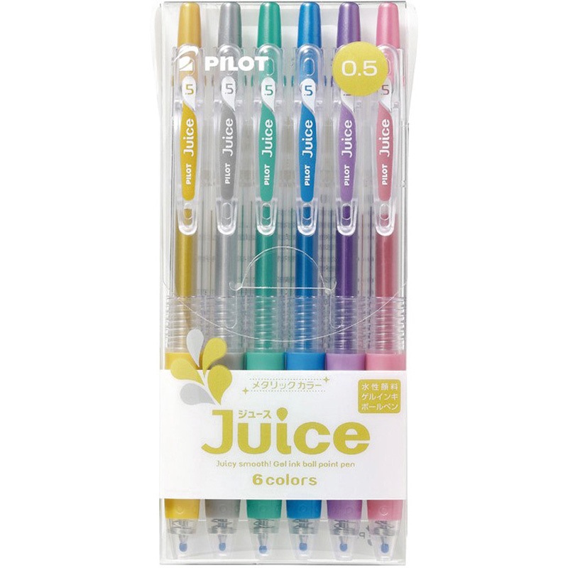 LJU60EF-6CM ゲルインキボールペン Juice(ジュース) 6色セット
