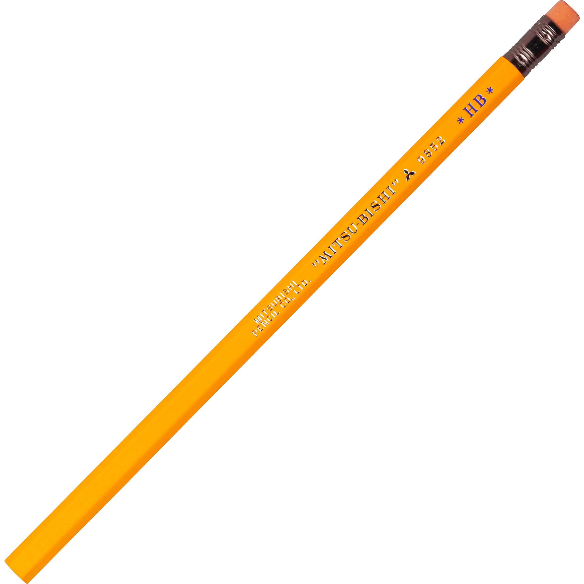 H.K9852HBB 鉛筆 9852(六角消しゴム付) 1本 三菱鉛筆(uni) 【通販