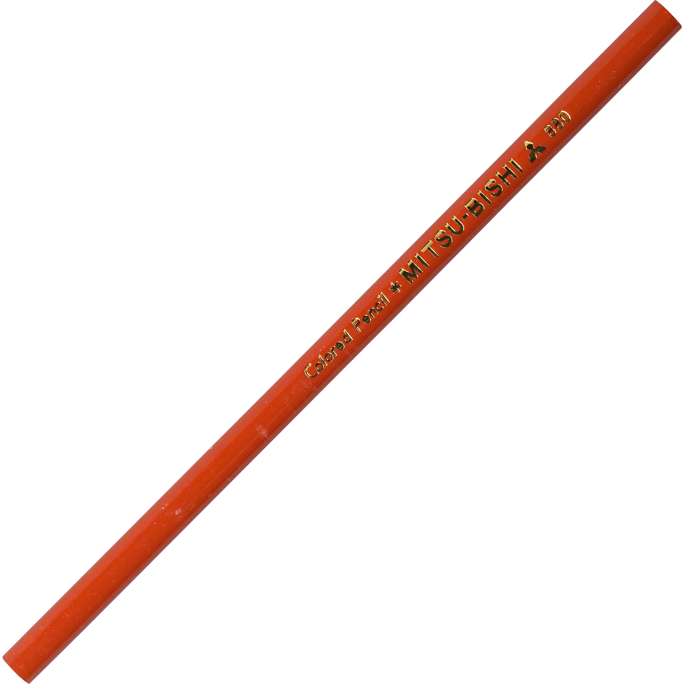 まとめ）三菱鉛筆 色鉛筆 K880.4 橙 12本入