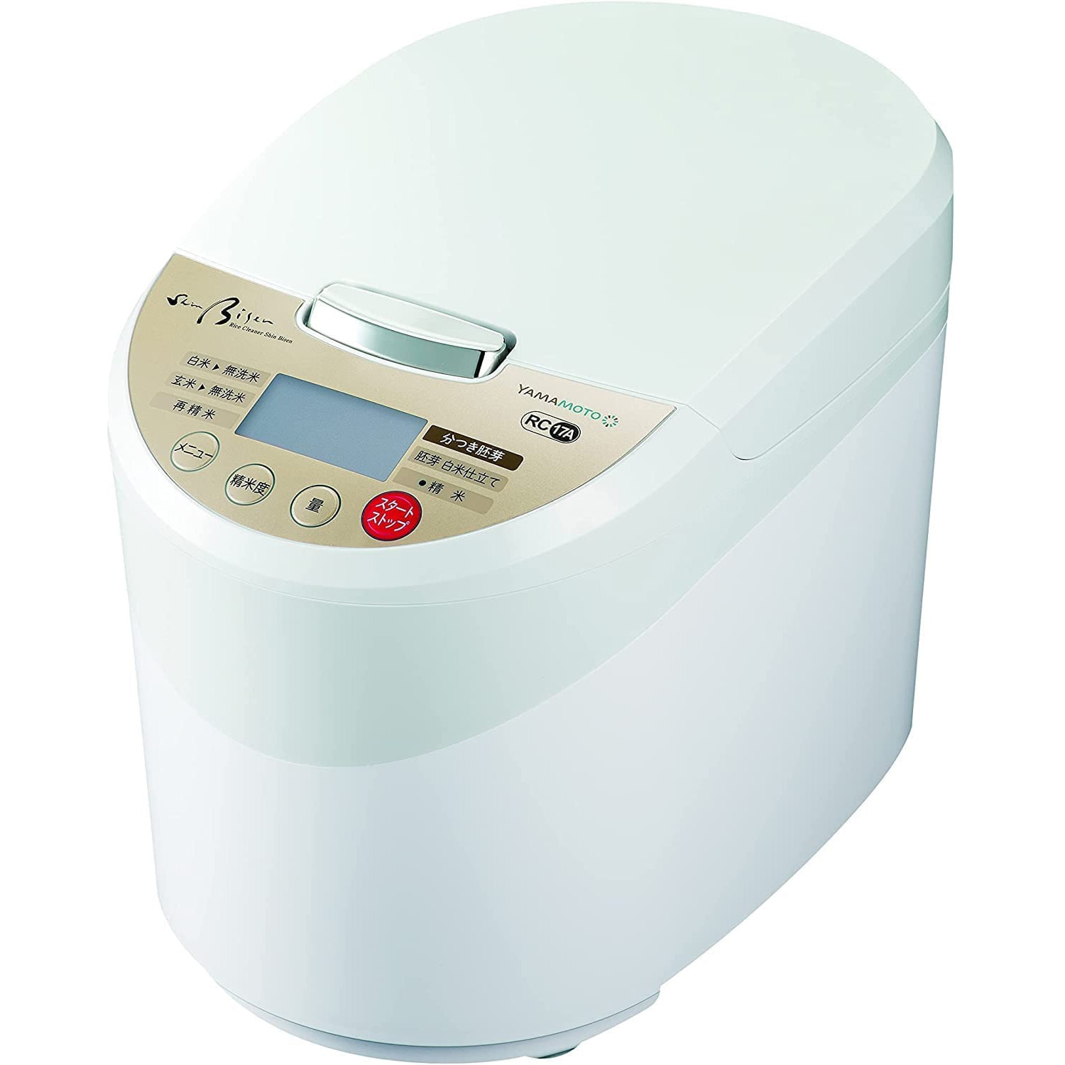 山本電気 - 山本電機 精米機 Shin Bisen (YE-RC17A-WH) YE-RC17A-WH 家庭用精米機 Shin Bisen 1台 山本電気 【通販