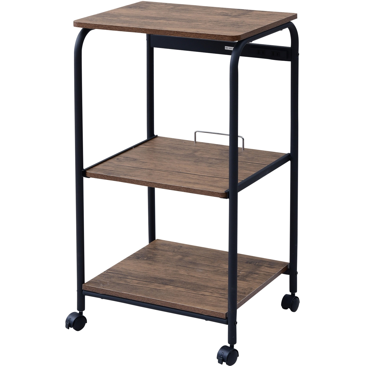 GRW-41R(ABR/SBK) ロータイプレンジラック キャスター付き YAMAZEN(山善) アンティークブラウン色