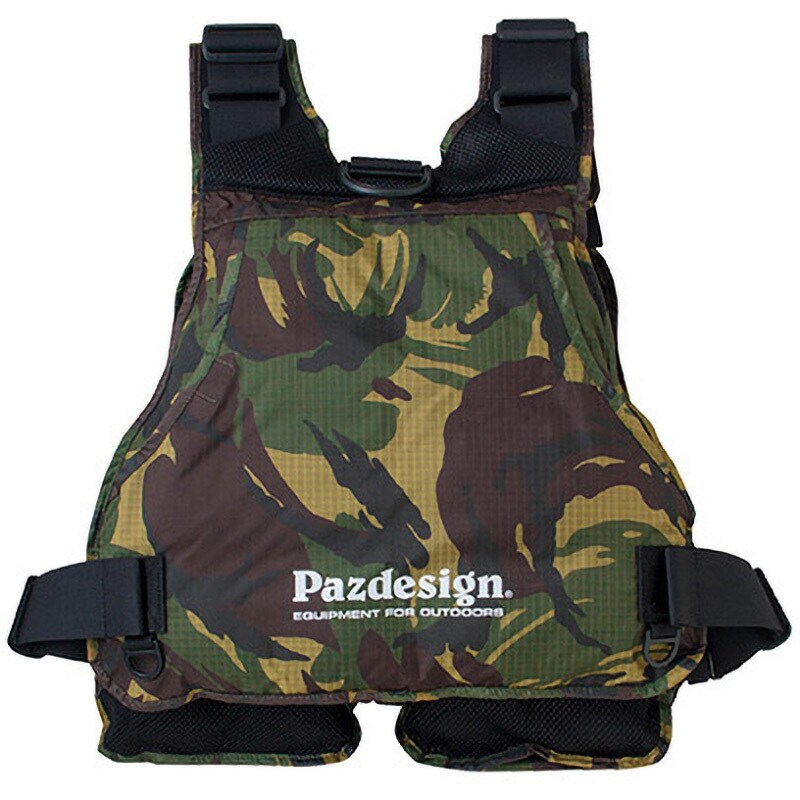 PBV-001 グリーンカモ/ブラックP OKKAPARI FLOAT VEST