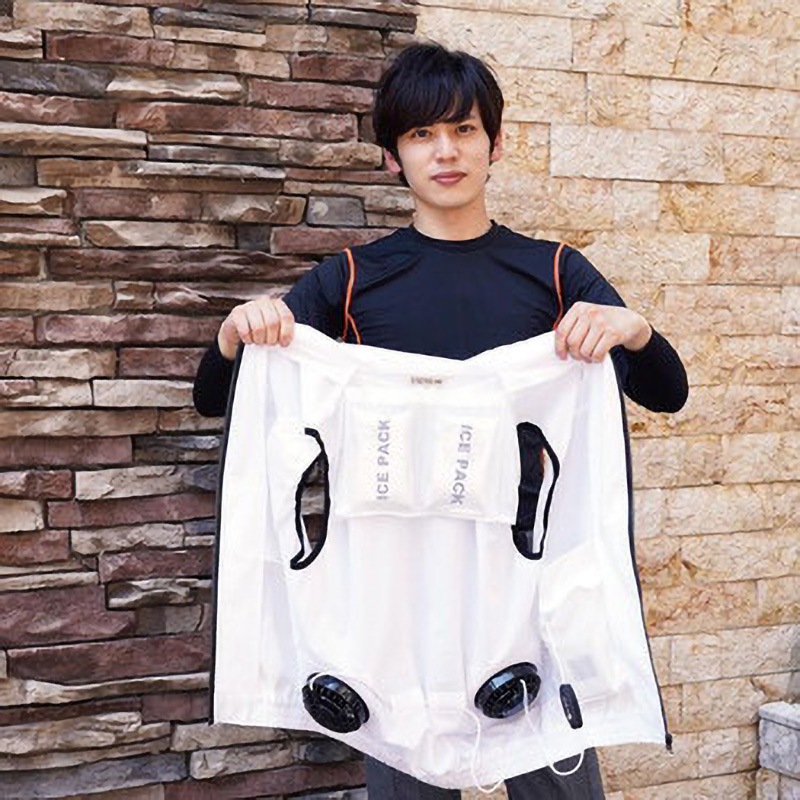 【新品未開封】STATUS air comfortable wear 空調服 20240 空調付きベスト 20240(ウェアのみ)日本製生地 防汚加工ホワイト