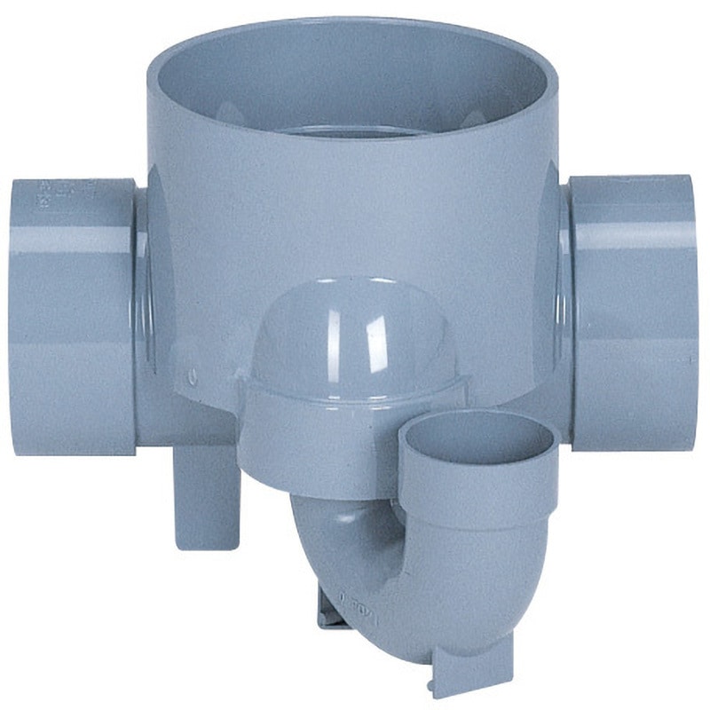 SD-E UT(右) 受口トラップ付合流 Aron(アロン化成) 勾配1.7/100 本管口径125mm