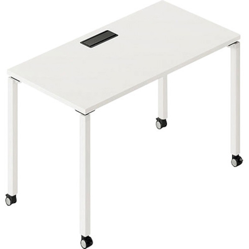 BT1206KHC-WH ライトワークテーブル(ビティー BT型) 基本型 キャスター脚タイプ ナイキ ノックダウン式仕様 天板厚さ26mm  BT1206KHC-WH