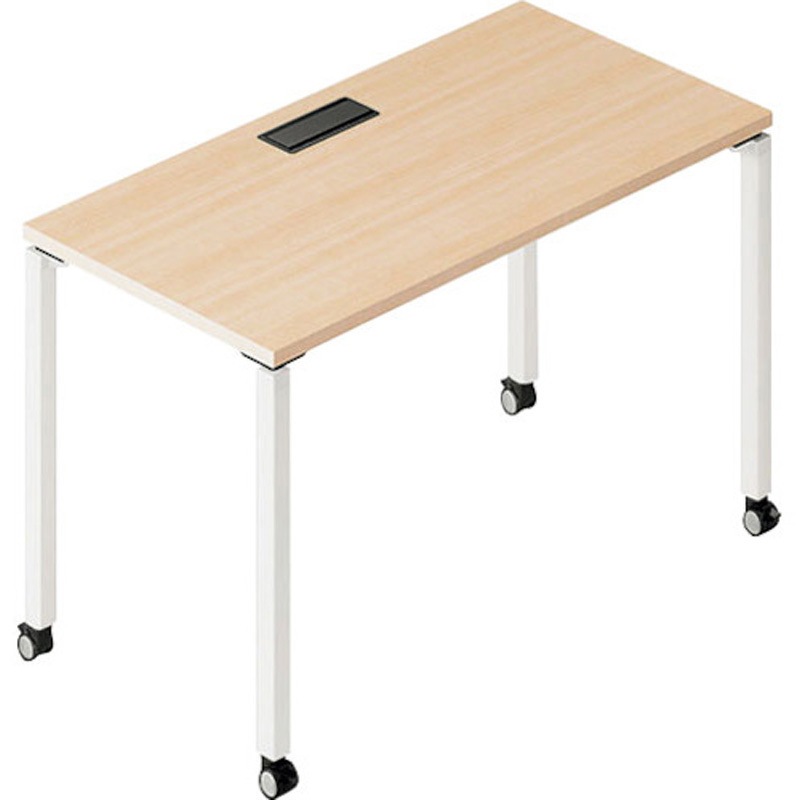 BT1206KHC-WS ライトワークテーブル(ビティー BT型) 基本型 キャスター脚タイプ ナイキ ノックダウン式仕様 天板厚さ26mm  BT1206KHC-WS