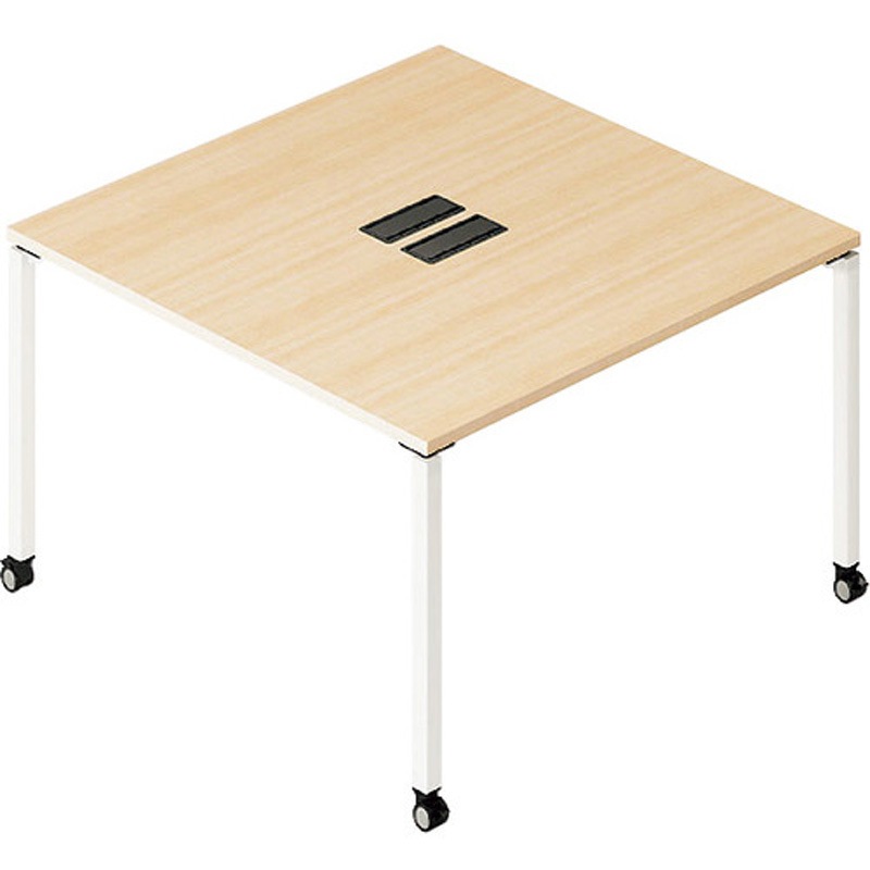 BT1212KHC-WS ライトワークテーブル(ビティー BT型) 基本型 キャスター脚タイプ ナイキ ノックダウン式タイプ 天板厚さ26mm BT1212KHC-WS