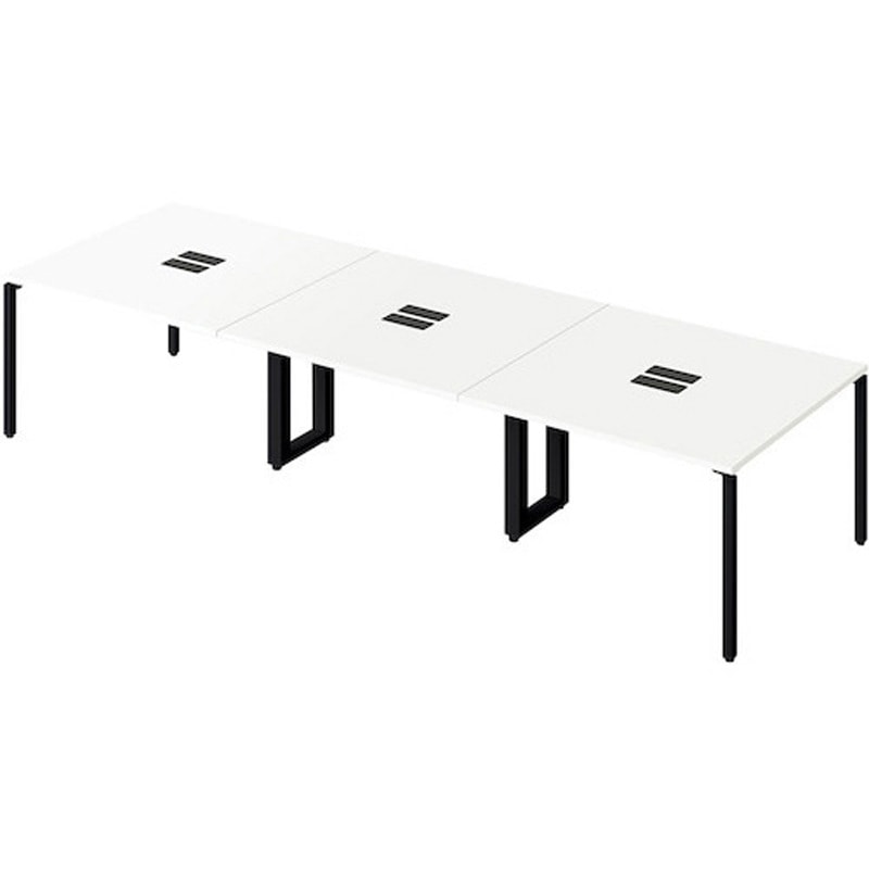 BTMP3612H-BH 会議用テーブル(ビティー BT型) ナイキ ノックダウン式 天板厚さ26mm  BTMP3612H-BH