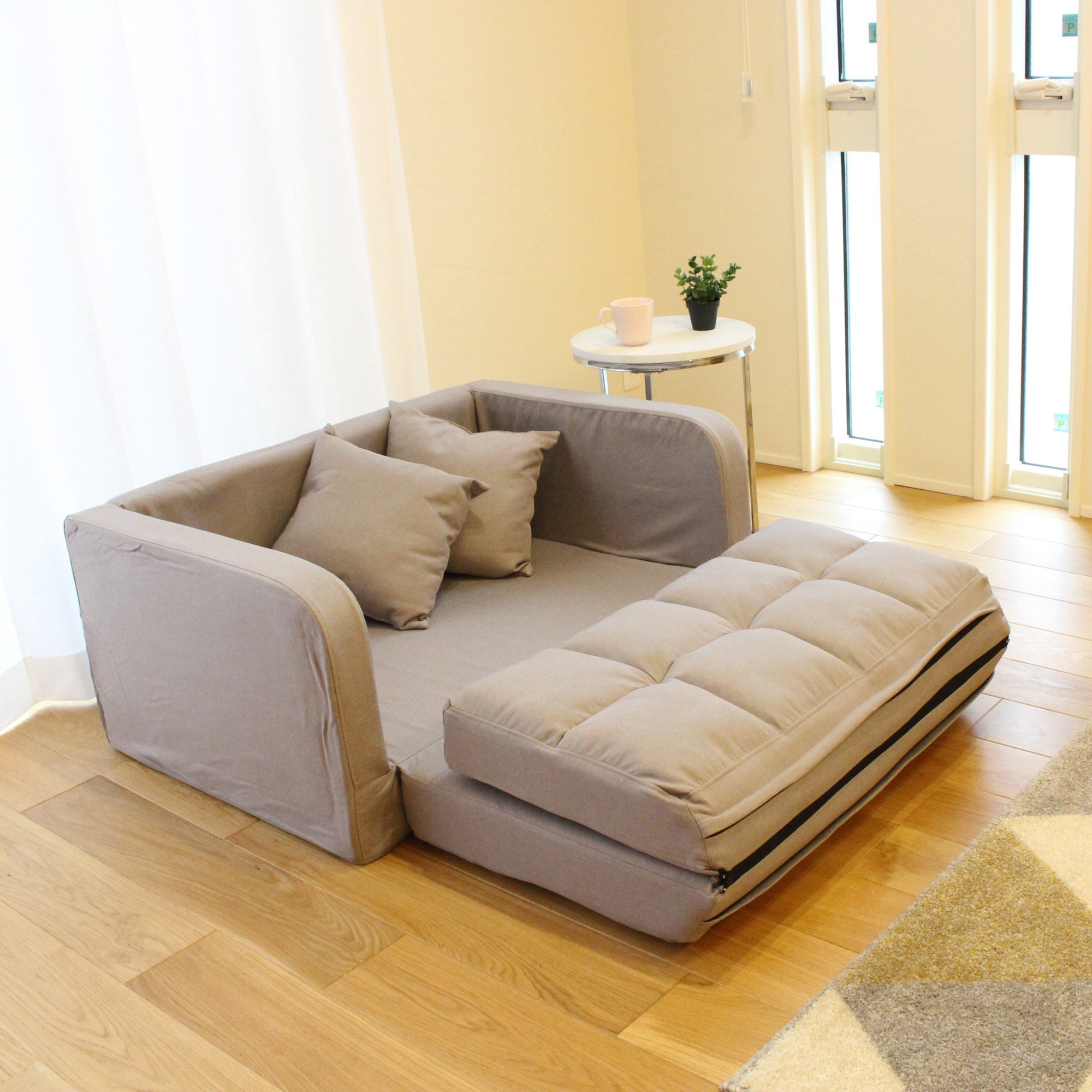 Vita ベッド＆コンパクトカウチソファベッド TAN-207-GN グリーン TAN