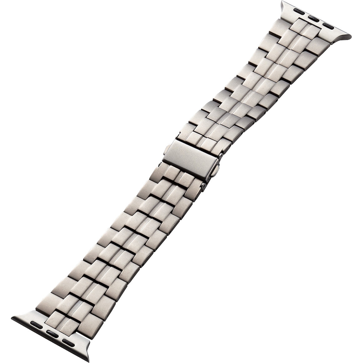 エレコムApple Watch用チタンバンド AW-49BDTITSV シルバー : [エレコム] アップルウォッチ Watch バンド 49mm 45mm 44mm 42mm ⁄ Ultra  3⁄2Ultra, SE3⁄2⁄SE, 11 10 9 8 7 6 5 4 3 2 1 対応 チタン ステンレス 金属 三つ折れプッシュ式 シルバー